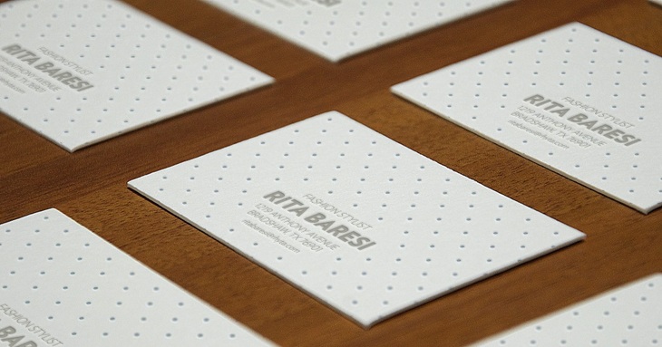 Letterpress B-Cards Perspective MockUp