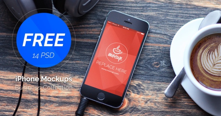 14 Free PSD iPhones Mockups