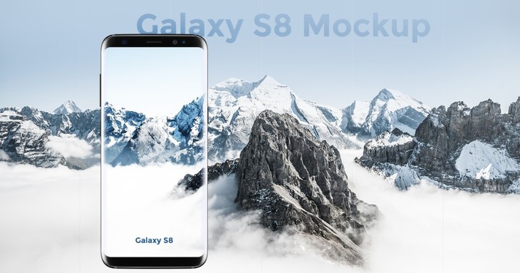 Samsung Galaxy S8 Arctic Mockup