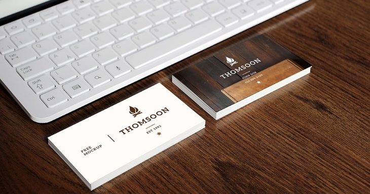 9+ Business Cards and Tablet Free PSD Mockup