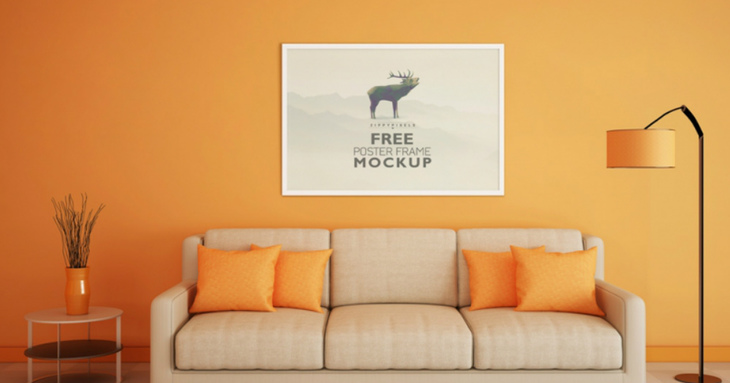 Living  Room Poster Mockup